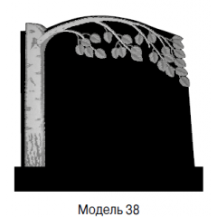 Памятник черный семейный Модель 38