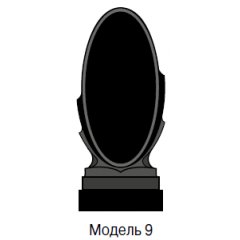 Памятник черный стандарт Модель 9